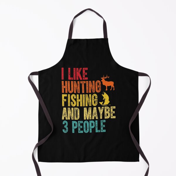 Item preview, Retro I Like Hunting Fishing And Maybe 3 People designed and sold by Shirtcutestore ⭐⭐⭐⭐⭐.
