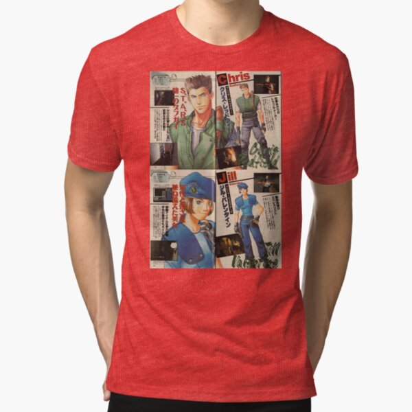 Resident Evil - Chris & Jill Tri-blend T-Shirt