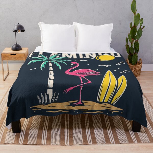 Item preview, Beach Flamingo Summer Vibe Illustration designed and sold by rukurustudio.