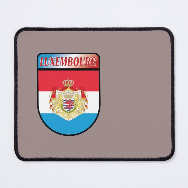 Item preview, LUXEMBOURG Letzebuerg Shield Flag Sticker T-Shirt 01 designed and sold by OuterShellUK.