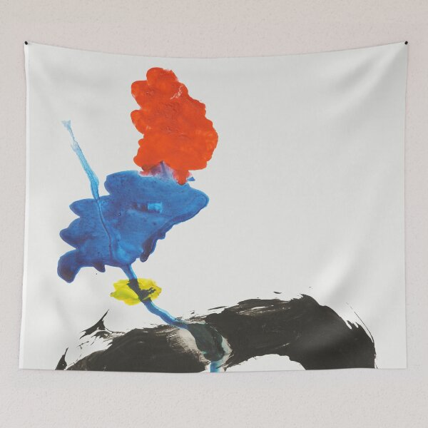 Item preview, Red and blue flowers designed and sold by pracha.