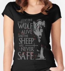 Thrones wolf t-shirt best quote Women's Fitted Scoop T-Shirt