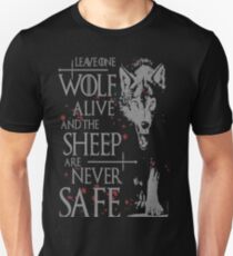 Thrones wolf t-shirt best quote Unisex T-Shirt