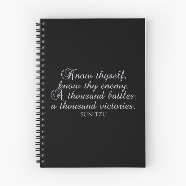 Item preview, Know Thyself Know Thy Enemy A Thousand Battles A Thousand Victories - Sun Tzu - Art Of War designed and sold by PhiloJourney.