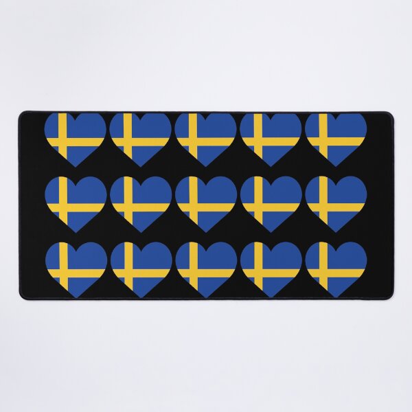 Item preview, Love My Swedish Hearts Flag designed and sold by HelloFromAja.