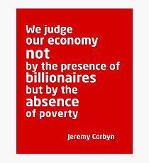 Jeremy Corbyn - Economy Photographic Print