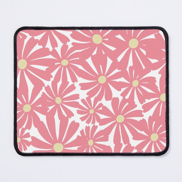 Item preview, Pink and Soft Yellow Mod Prints Floral designed and sold by meggydesigns.