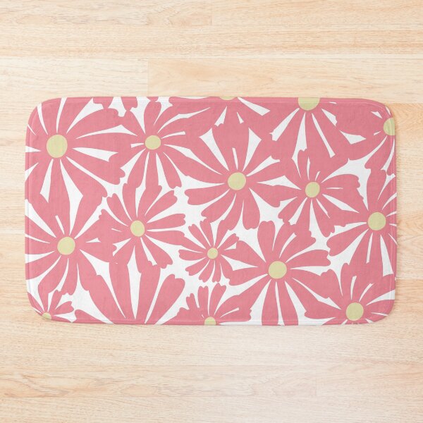 Item preview, Pink and Soft Yellow Mod Prints Floral designed and sold by meggydesigns.
