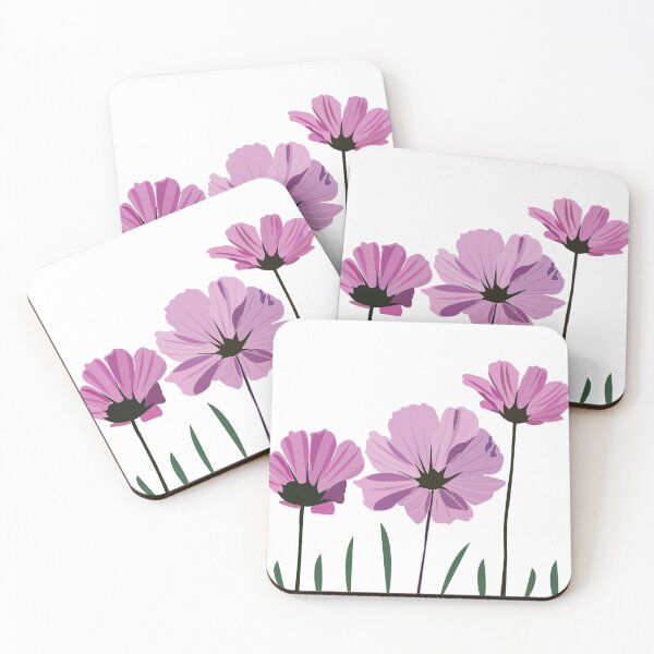Item preview, Cosmos Flower Purple Flower Pink Flower designed and sold by Nisha Prabhu.