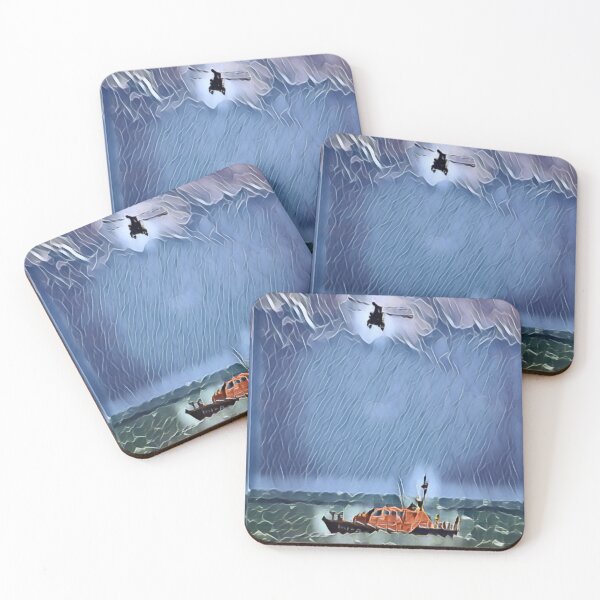 Item preview, RNLI/Chinook Incoming In Gemstone designed and sold by Fearless-Fox.