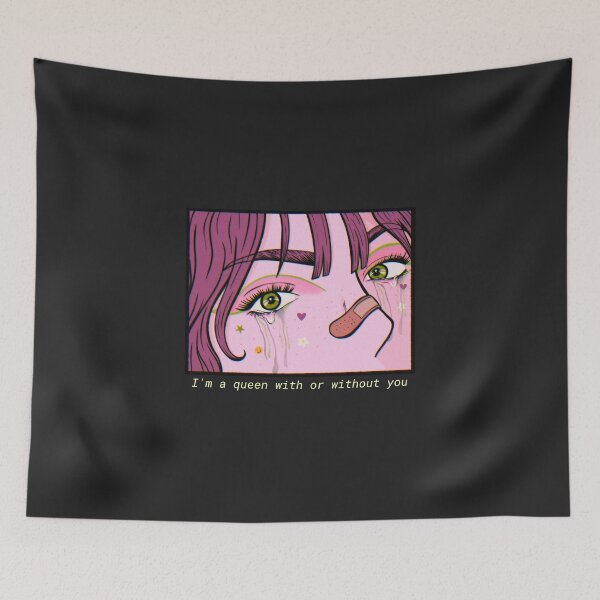 Item preview, I'm a queen with or without you designed and sold by ArtCity Designs.