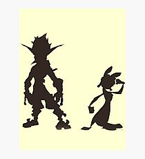 Jak and Daxter: The Precursor Legacy Silhouette Photographic Print