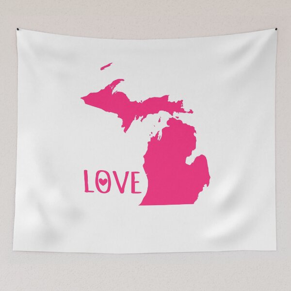 Artikelvorschau, Michigan Rosa Liebe entworfen und verkauft von Phoenix23.