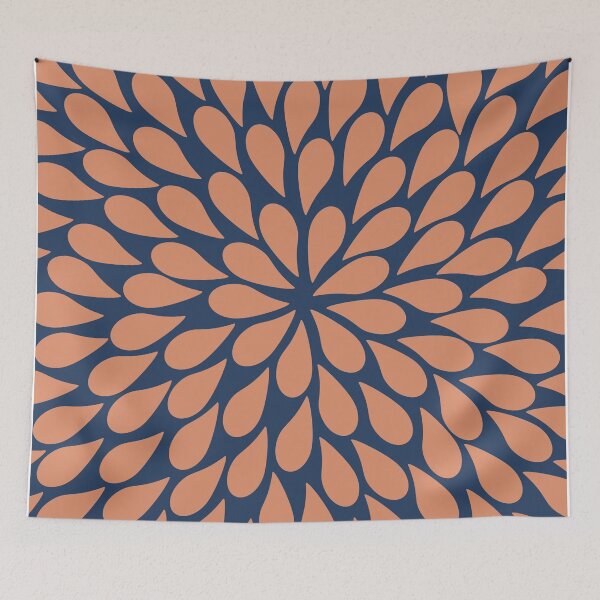Item preview, Petal Burst - Copper and Navy designed and sold by Klara Acel.