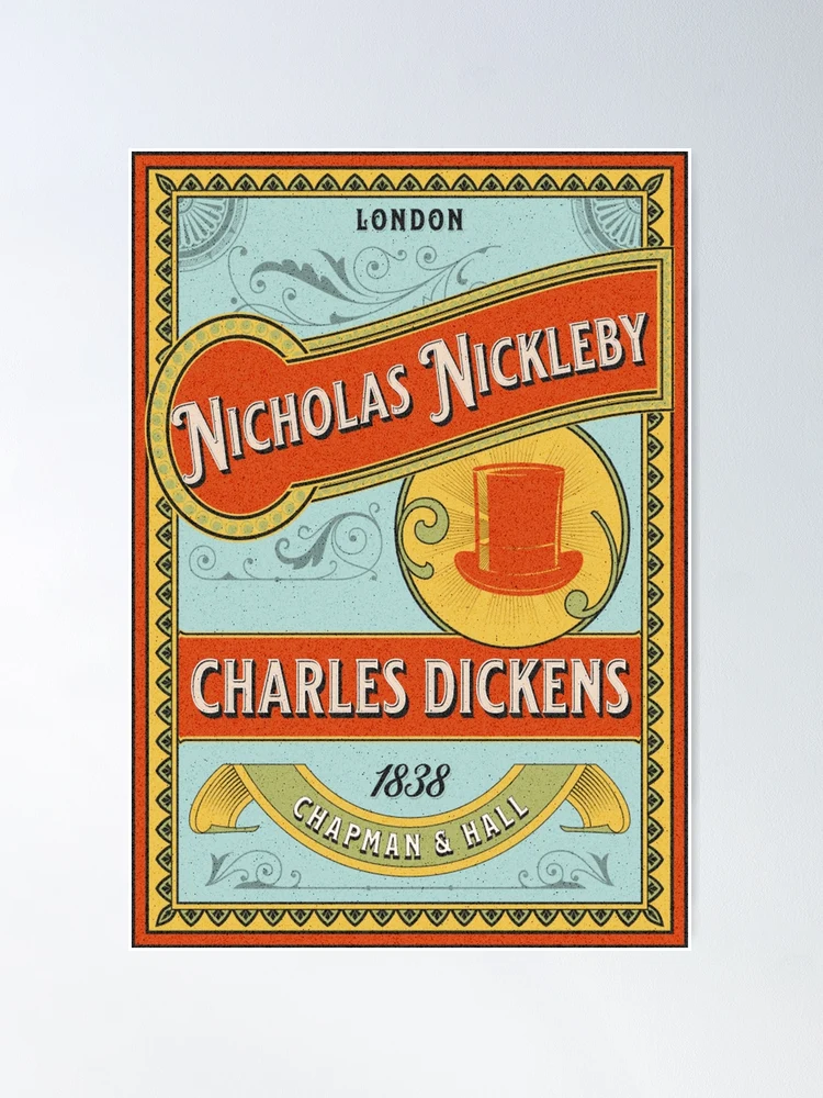 Nicholas Nickleby - Charles Dickens Book Cover Art 