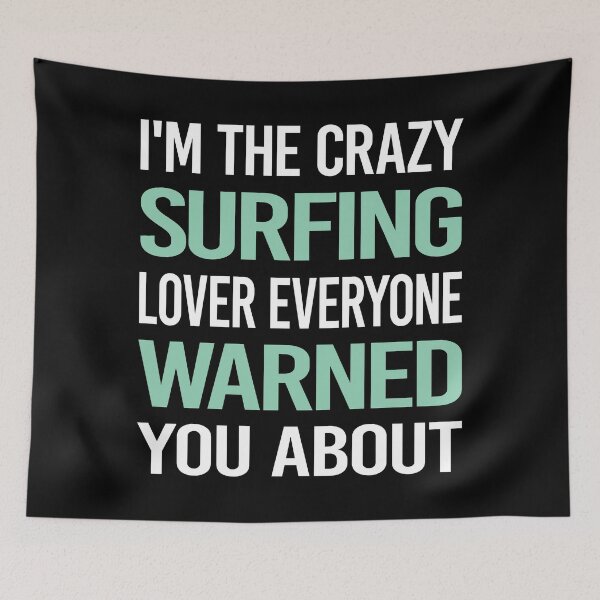 Item preview, Crazy Lover Surfing Surf Surfer designed and sold by BimBamFrank.