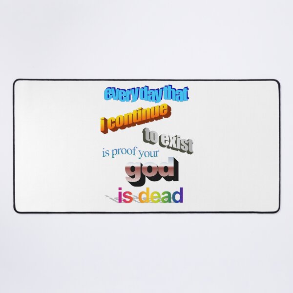 Item preview, your god is dead designed and sold by CursedShirtCo.
