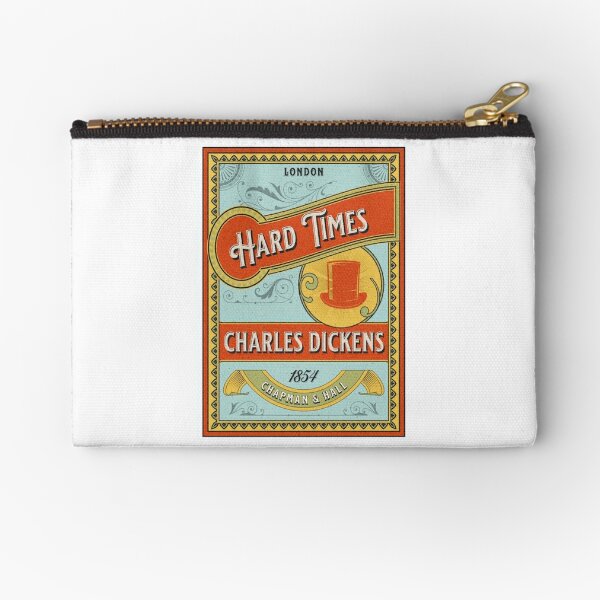 Limited Edition Zipper Pouch, Hard Times