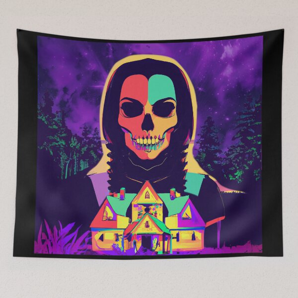 Item preview, Pop Art Skull Goth Girl designed and sold by AllLeftSides42.