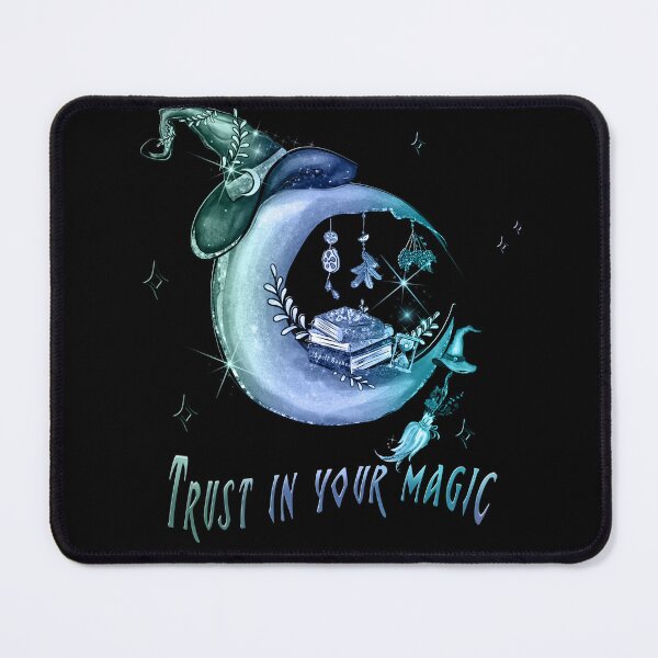 Item preview, Trust in your magic Witch Halloween illustration blue designed and sold by TipTopTapo.