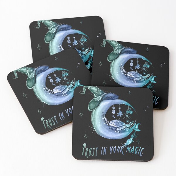 Item preview, Trust in your magic Witch Halloween illustration blue designed and sold by TipTopTapo.