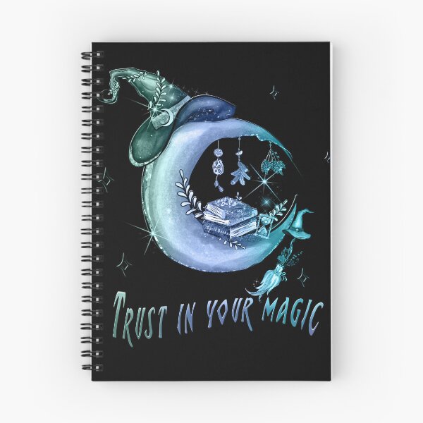 Item preview, Trust in your magic Witch Halloween illustration blue designed and sold by TipTopTapo.