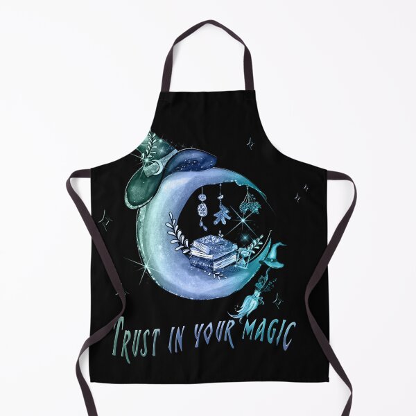 Item preview, Trust in your magic Witch Halloween illustration blue designed and sold by TipTopTapo.