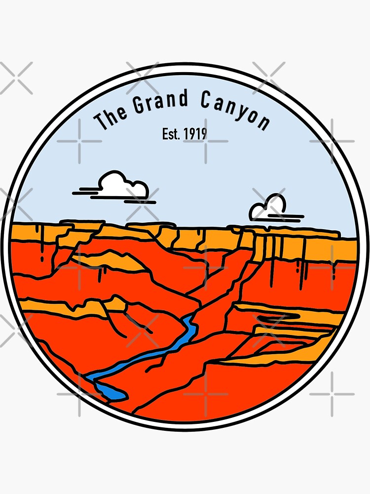 "The Grand Canyon National Park" Sticker for Sale by sjwang23 Redbubble