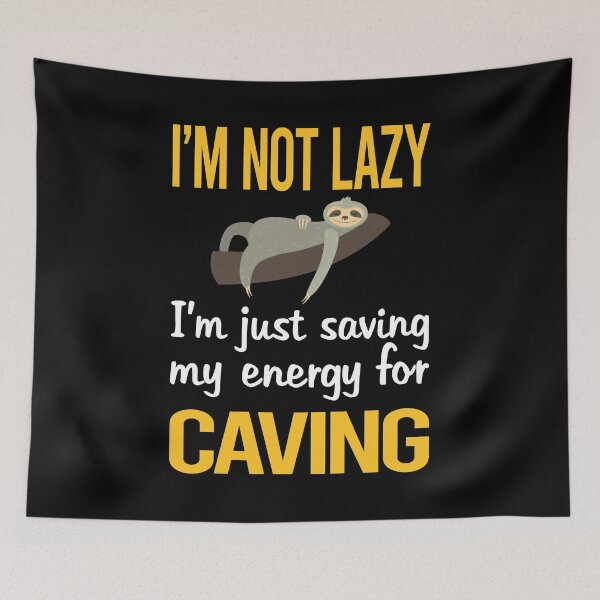 Item preview, Saving Energy Caving Caver Spelunking Spelunker Speleology designed and sold by Dividestore.