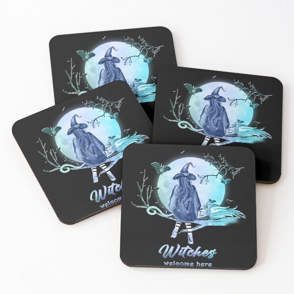 Item preview, Witch and her broom  Halloween illustration  designed and sold by TipTopTapo.