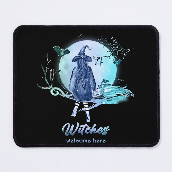 Item preview, Witch and her broom Halloween illustration designed and sold by TipTopTapo.