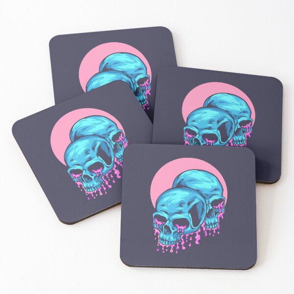 Item preview, Bubble Gum Twin Skull designed and sold by Ravensdesign.