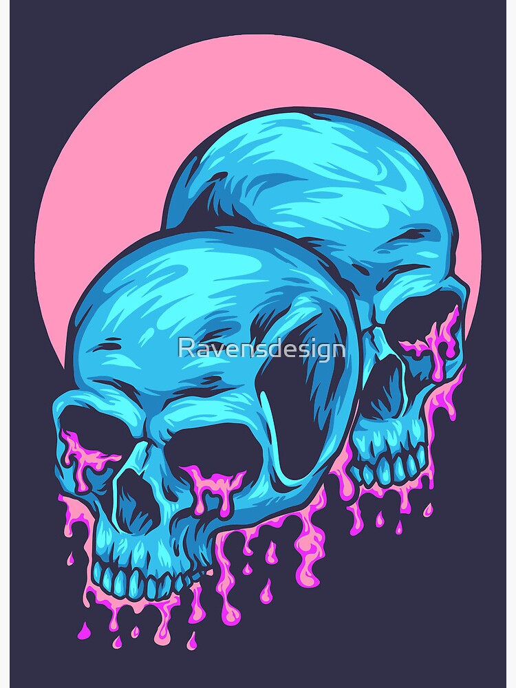 Bubble Gum Twin Skull