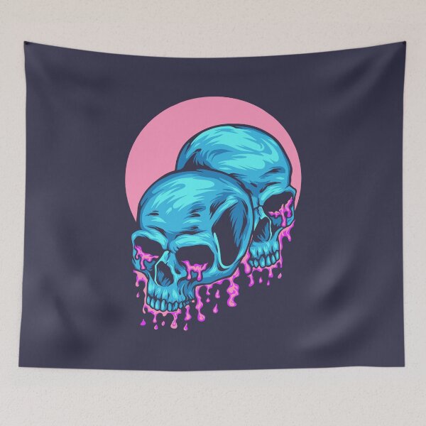 Item preview, Bubble Gum Twin Skull designed and sold by Ravensdesign.