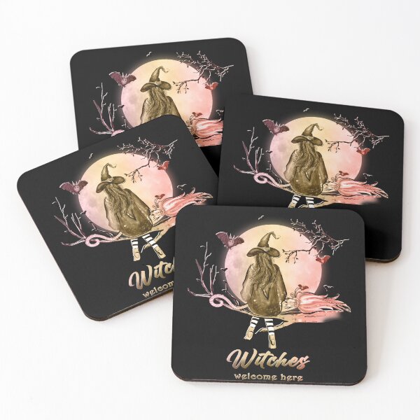 Item preview, Witch and her broom  Halloween illustration  designed and sold by TipTopTapo.