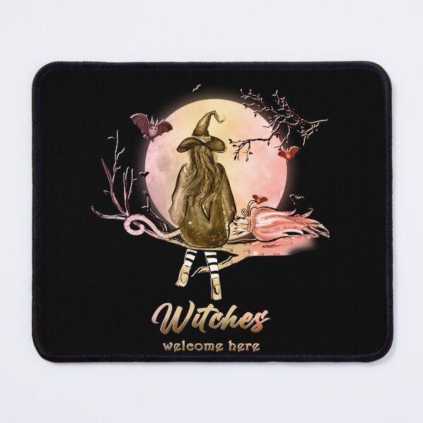 Item preview, Witch and her broom Halloween illustration designed and sold by TipTopTapo.