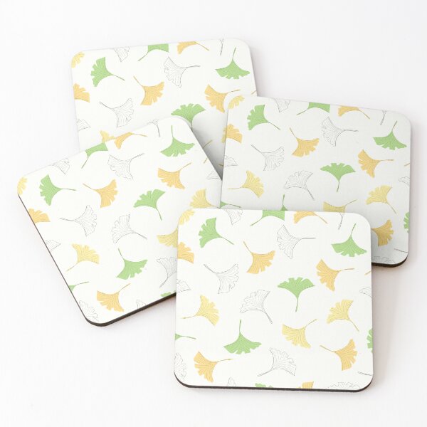 Item preview, Ginkgo biloba leaves seamless pattern designed and sold by Aoxydesign.