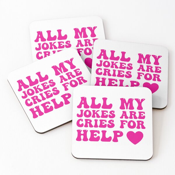 Item preview, All My Jokes Are Cries For Help ♥ designed and sold by createdbychloe.