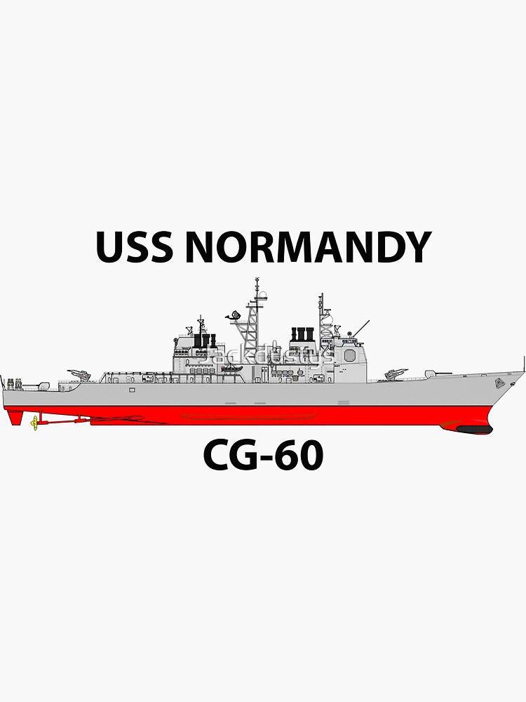 "USS NORMANDY CG60 TICONDEROGA MK41" Sticker for Sale by
