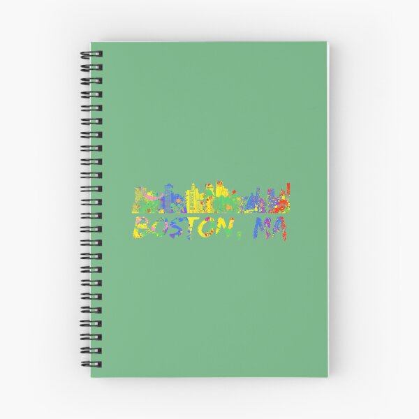 Item preview, Boston, Ma City Skyline Artwork Cute Colorful Boston Skyline designed and sold by RadleyClark.
