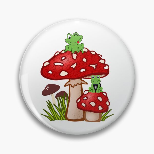 Item preview, Aesthetic frog on mushroom   designed and sold by GatheringPlace.