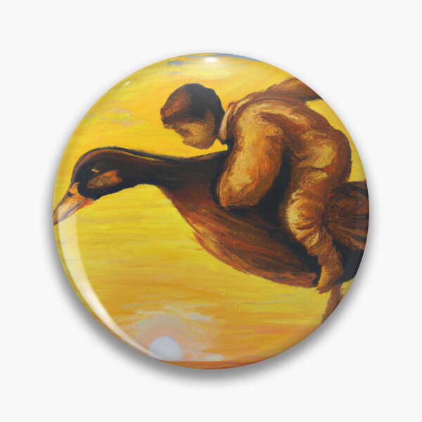Item preview, Boy on Flying Duck designed and sold by Clemone-co.