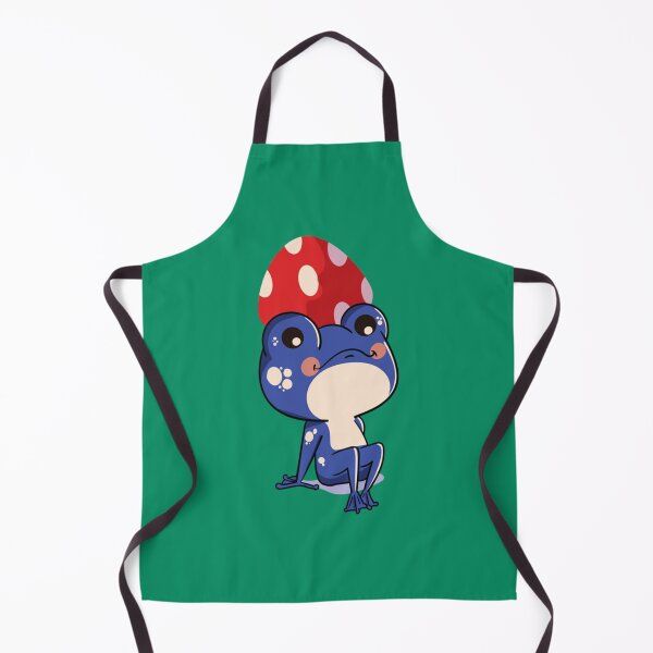 Item preview, Bleu Frog with Mushroom Hat Cute designed and sold by GatheringPlace.