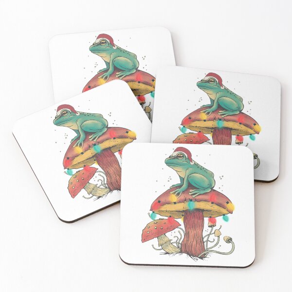 Item preview, Christmas Frog Sitting Mushroom Long Sleeve  designed and sold by GatheringPlace.
