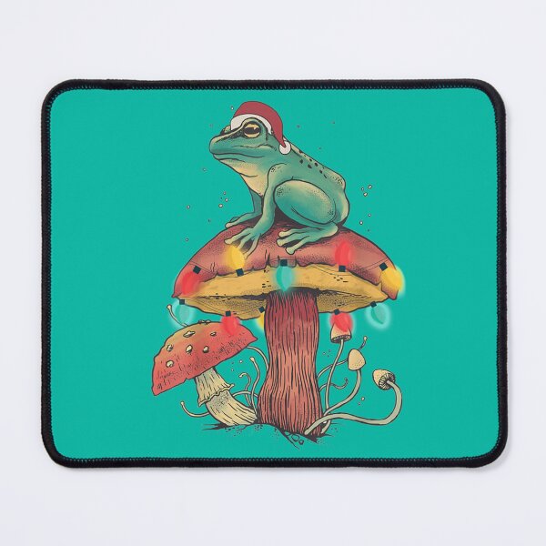 Item preview, Christmas Frog Sitting Mushroom Long Sleeve designed and sold by GatheringPlace.