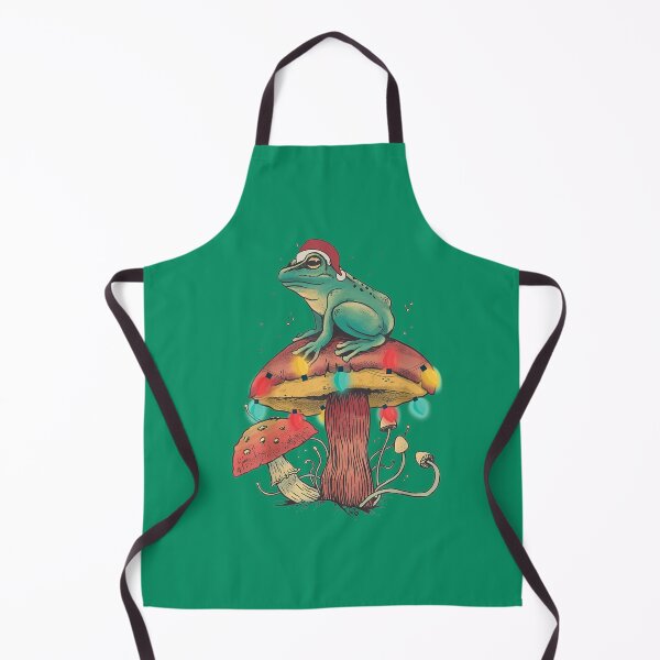 Item preview, Christmas Frog Sitting Mushroom Long Sleeve designed and sold by GatheringPlace.