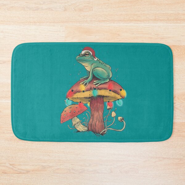 Item preview, Christmas Frog Sitting Mushroom Long Sleeve  designed and sold by GatheringPlace.