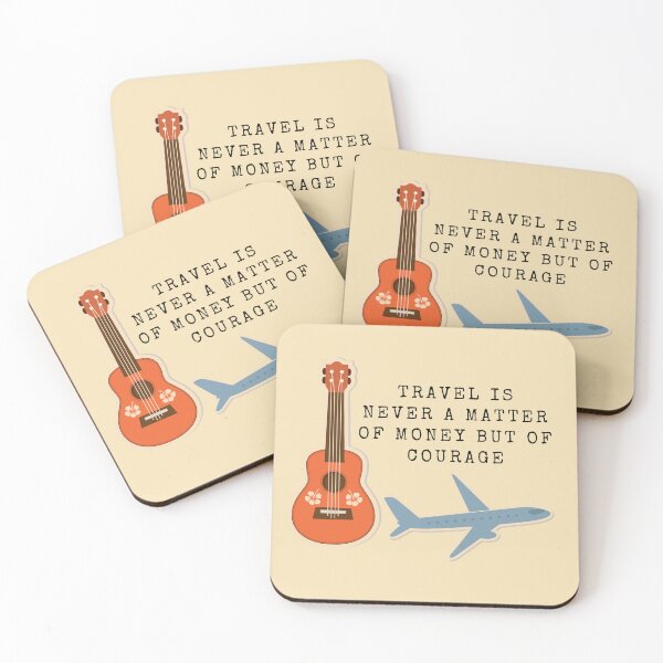 Item preview, Travel Is Never A Matter Of Money But Of Courage - Travel Quote designed and sold by ArtOfStars.