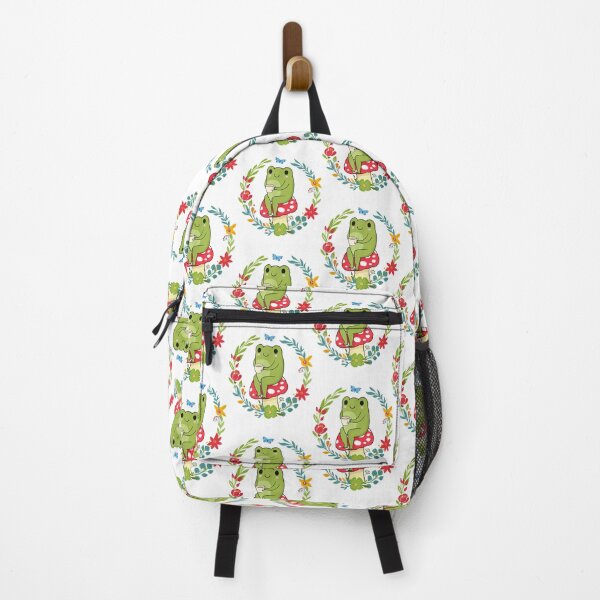 Item preview, Cottagecore Aesthetic Frog Drinking Tea On Mushroom     designed and sold by GatheringPlace.
