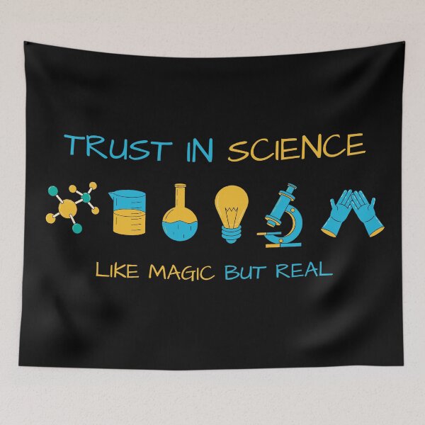 Item preview, Trust In Science Like Magic But Real Illustrated Digital Design V3 designed and sold by mangaworldart.